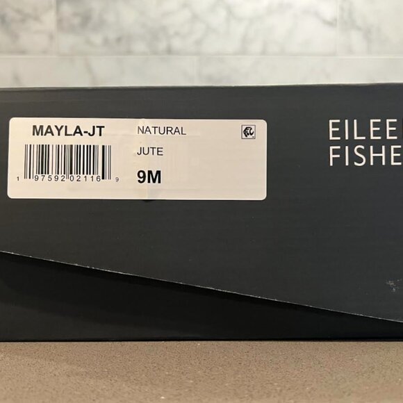 *NIB* EILEEN FISHER MAYLA JUTE ESPADRILLE SLIP ON SANDAL_$185_sz 9 - Picture 6 of 6